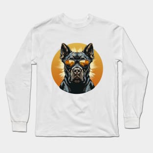 Pitbull Sunset Serenade - Dog Long Sleeve T-Shirt